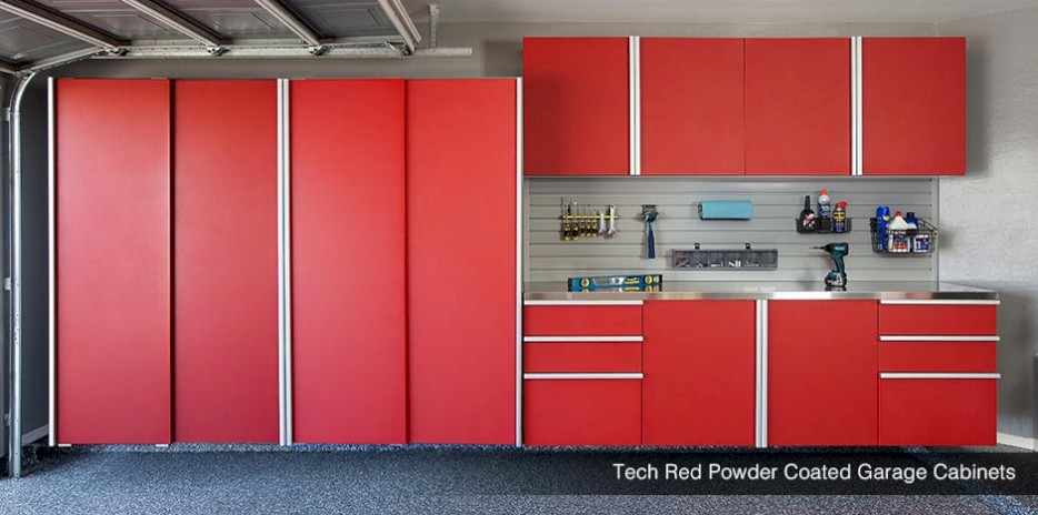 Tech Powder Coated Garge Cabinets